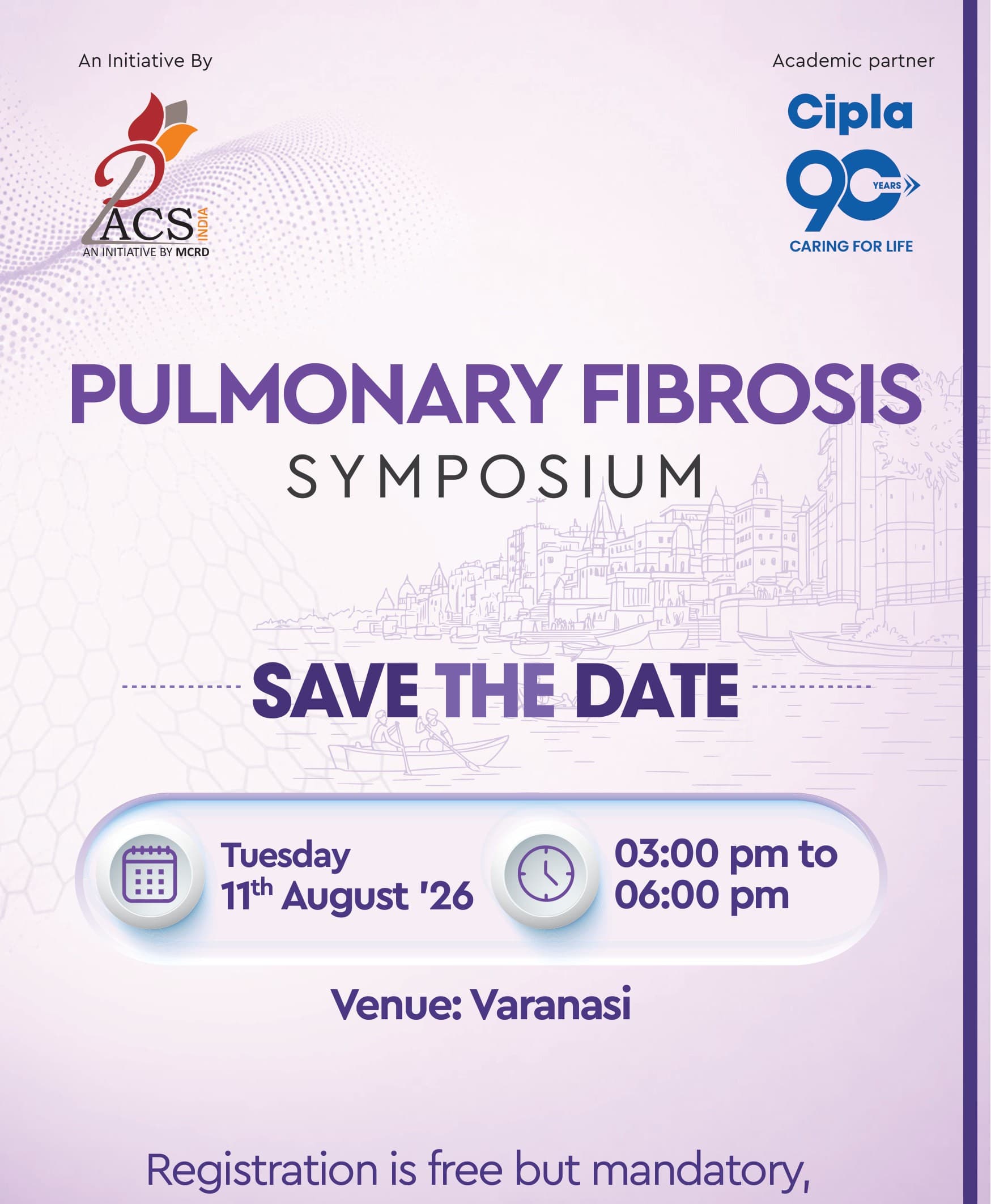 Pulmonary Fibrosis Symposium, Varanasi — save the date